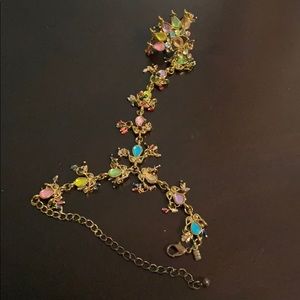 Indian ring bracelet, hath phool
